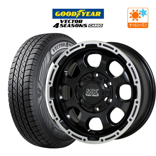 200系 ハイエース ホイール 4本 ホットスタッフ マッドクロス グレイス グッドイヤー ベクター カーゴ 195/80R15 キャラバン拍卖