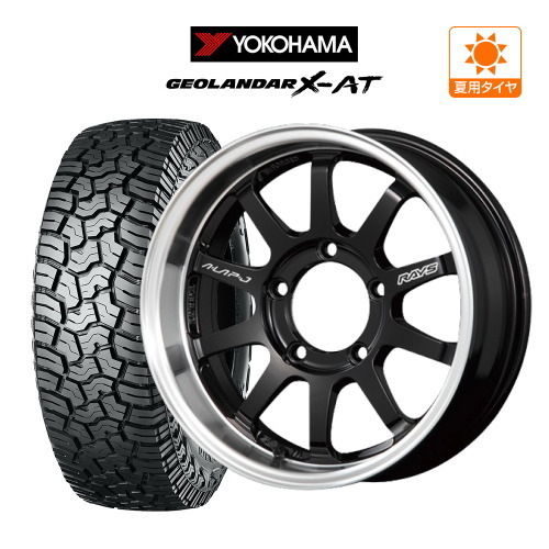 ジムニー用 サマー ホイール 4本 レイズ A・LAP エーラップ-ジェイ YOKOHAMA ジオランダー X-AT (G016) 215/70R16 シエラ JB74W拍卖