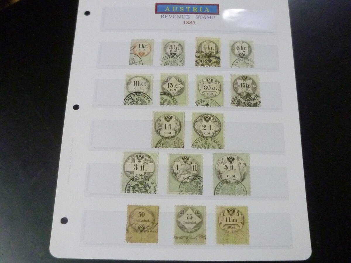 24L M №19 オーストリア印紙 1885年 計16枚 使用済 ※説明欄必読拍卖