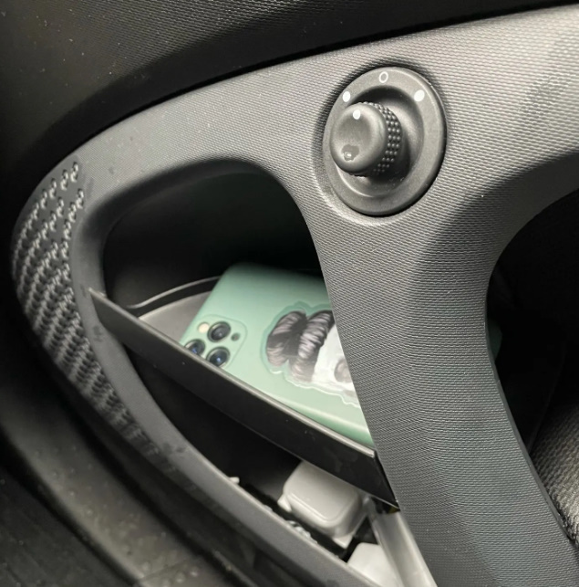 メルセデススマート 453 フォーツー 2015-2019 インナードアハンドル 収納ボックス コンテナ グローブボックス 左ハンドル車用拍卖