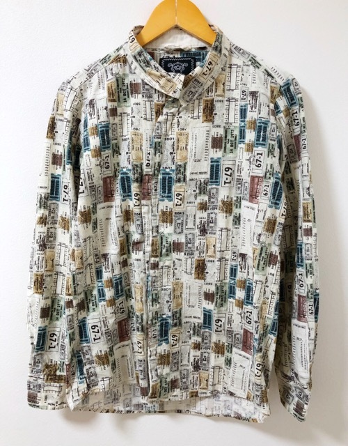 GGD(ジージーディー)総柄 長袖シャツ【E3990-007】拍卖