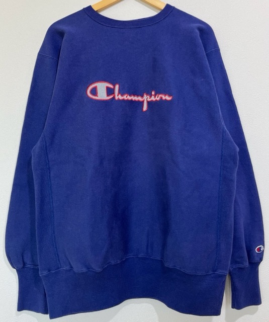 Champion(チャンピオン) 90‘s 刺繍タグ usa製 ビッグロゴ刺繍 デカロゴ リバースウィーブ スウェット トレーナー【A31515-007】拍卖
