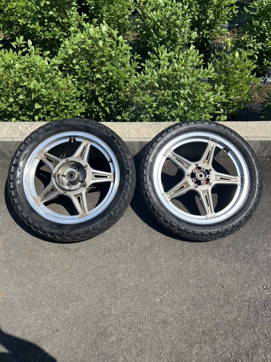 ホンダ ホーク CB250T 前後 純正ホイール セット 18インチ HAWK バブ ホーク2 CB400T ホイール キャスト beet コムスター 裏コム拍卖