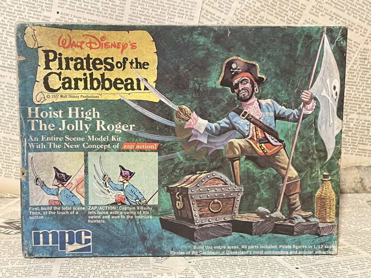 ☆1970年代/ディズニー/カリブの海賊/プラモデル/MPC/ビンテージ/レア即決/Disney/Pirates of the Caribbean/Plastic Model Kit MT-242拍卖