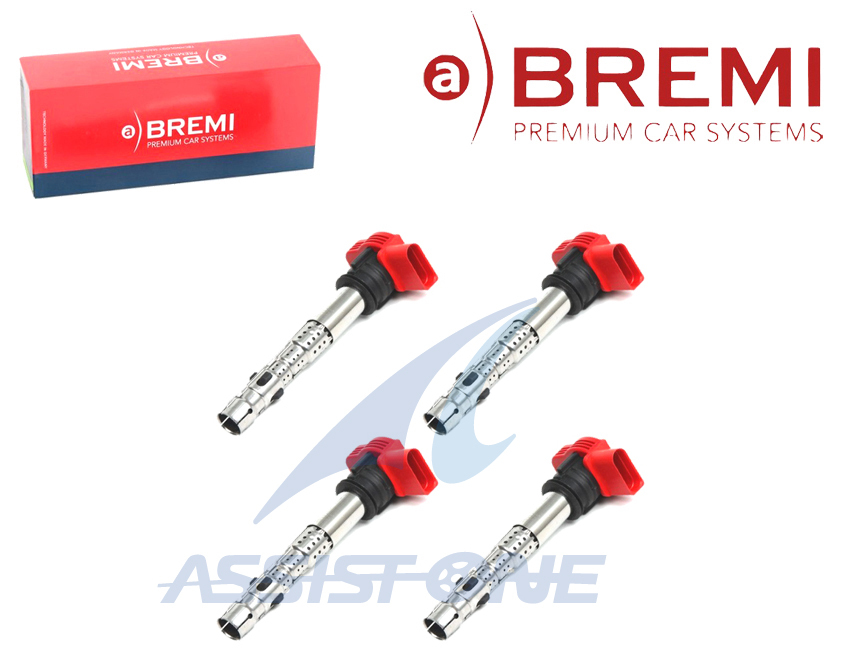 BREMI製 アウディ A8 S8 4E Q5 SQ5 8R Q7 4L R8 42 イグニッションコイル 06D905115J 06D905115G 06D905115F 06D905115D 4本拍卖