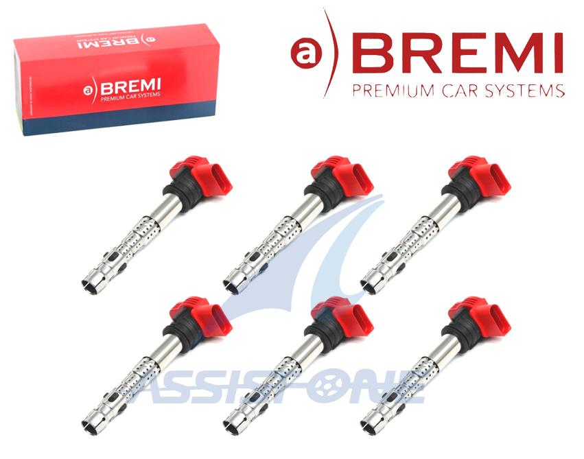 BREMI製 AUDI アウディ A8 S8 4E Q5 SQ5 8R Q7 4L R8 42 イグニッションコイル 06E905115C 06D905115A 06D905115 6本拍卖