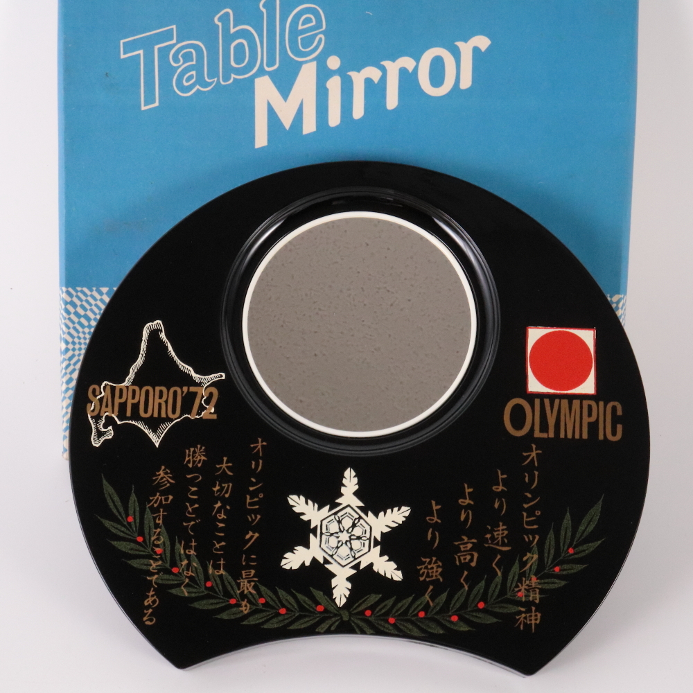 ◆◇1972年 第11回冬季オリンピック札幌大会 卓上鏡 壁掛け鏡 札幌オリンピック SAPPORO’72 オリンピック関連グッズ◇◆拍卖