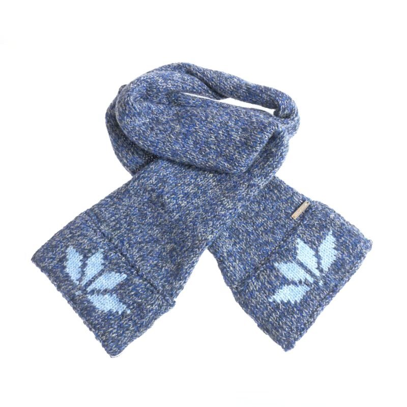 未使用品 ディースクエアード DSQUARED2 22AW ニット マフラー ストール ブルー 青 S82KN0087 国内正規 メンズ レディース拍卖