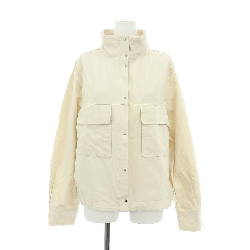 アプワイザーリッシェ Apuweiser-riche 23SS ジップアップジャケット スタンドカラー コットン 2 ライトベージュ /NR ■OS レディース拍卖