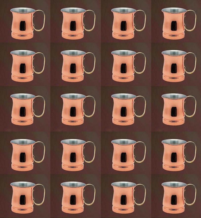 ☆銅製16オンス ビアマグカップ (約460ml)20個冷たい飲み物を飲むと口当たりや手に伝わる清涼感は格別です日本製新品拍卖