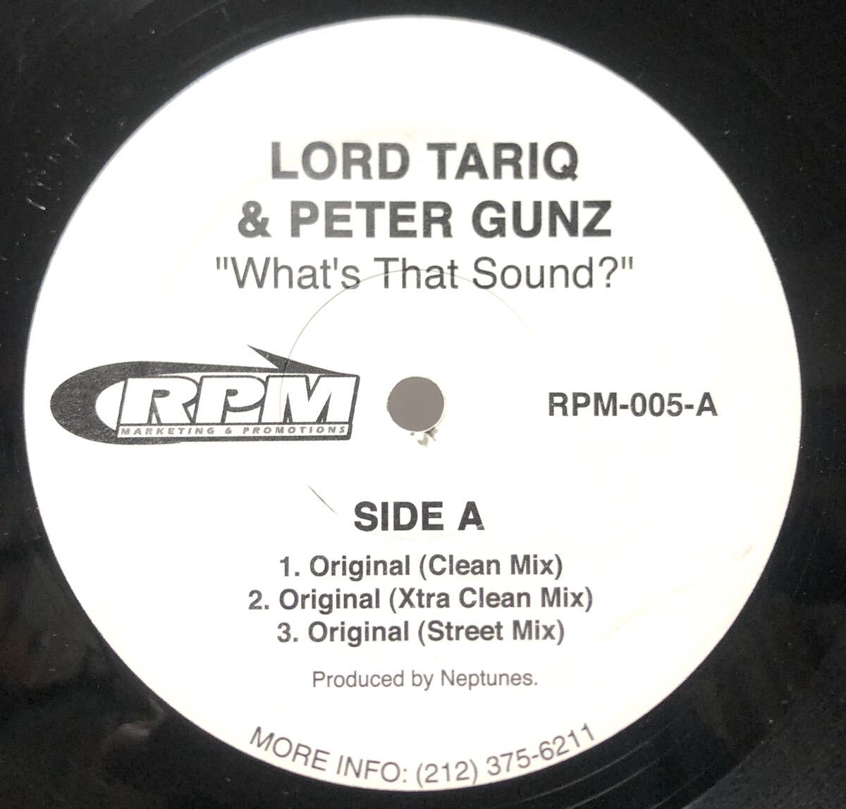 レア アングラ 2000 Lord Tariq & Peter Gunz / What's That Sound? / NYC Pro Neptunes Original US 12 RPM-005 00s NY Queens 絶版拍卖