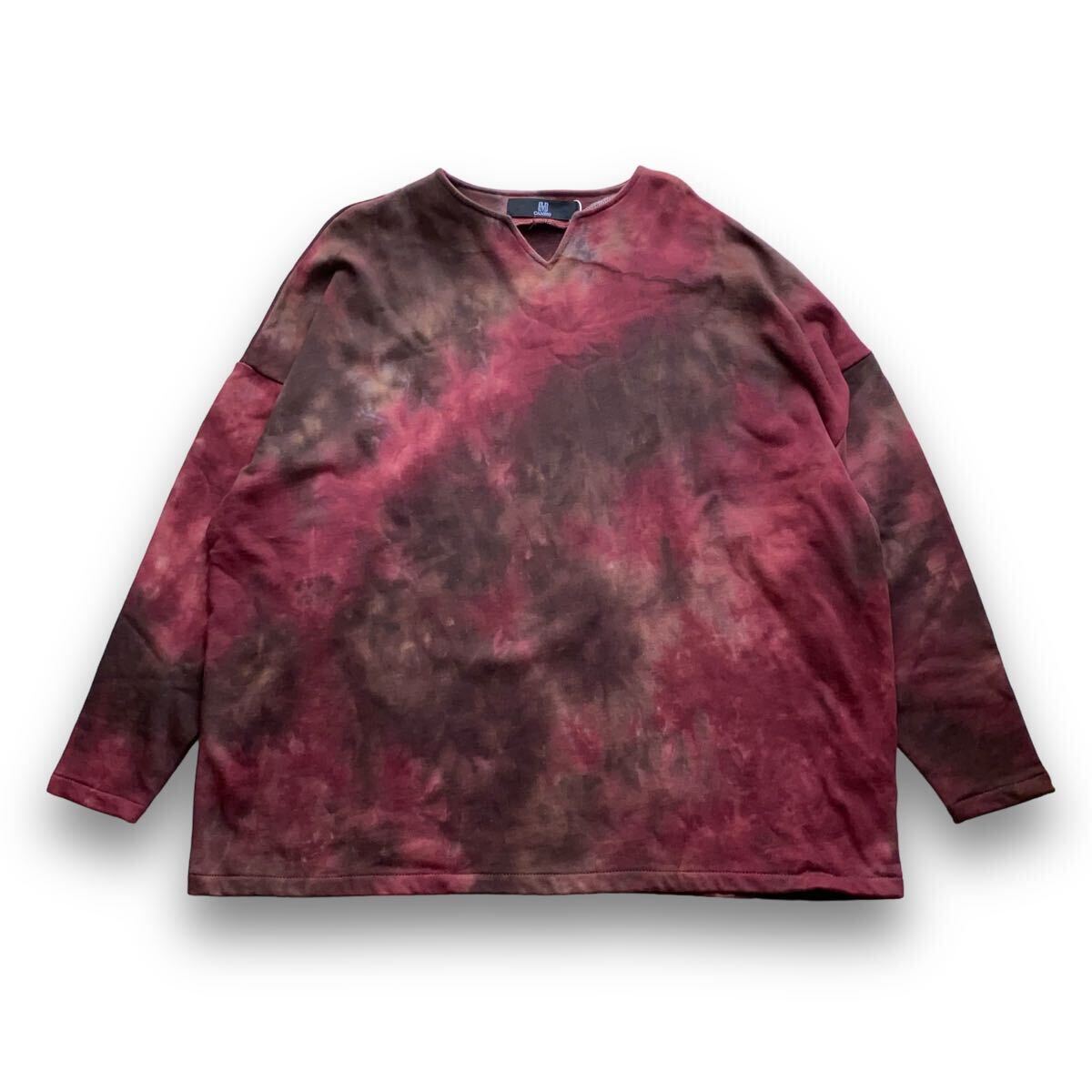 【新品】CAMBIO/Tie dye Key Neck Sweat Pullover タイダイ キーネック スウェット プルオーバー/S/定価11000円/カンビオ拍卖