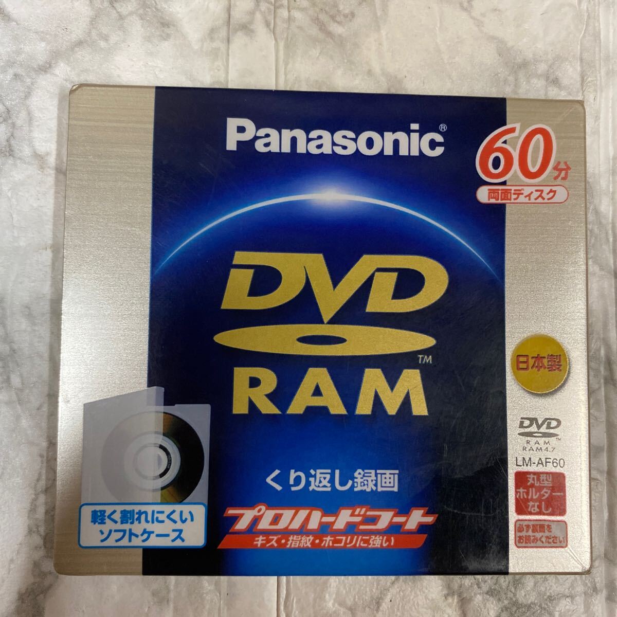 Panasonic DVD RAM 2.8GB (30min/side) 8cm DVD-RAM 1枚 LM-AF60 両面60分 ビデオカメラ撮り 年代物拍卖