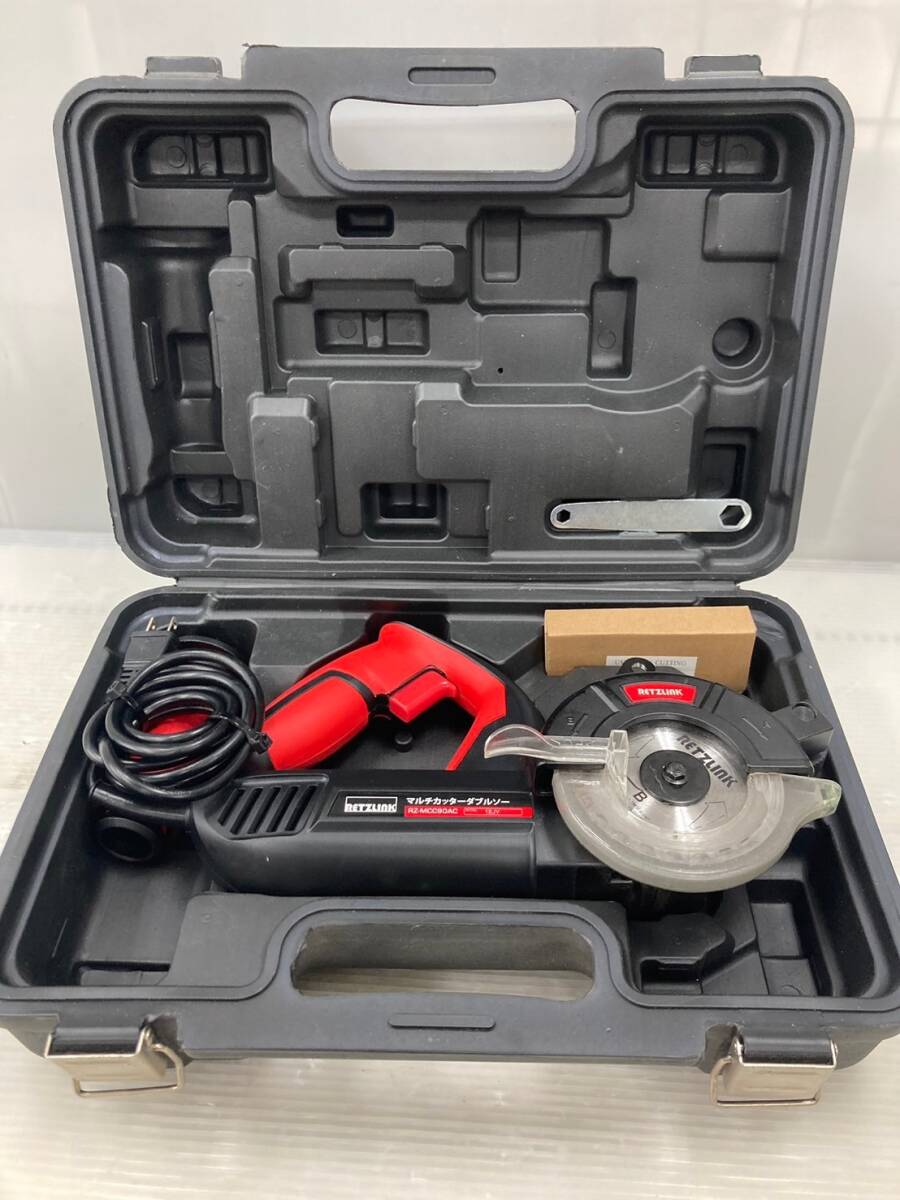 【中古品】【0924】★RETZLINK マルチカッターダブルソー90mm切断機 RZ-MCC90AC ITX9L4QZTA34拍卖