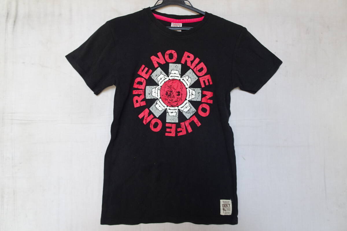 ZEKY GRAPHIC/半袖Tシャツ/フロントロゴプリント/わざとかすれたヴィンテージ風合/フィット感/黒/ブラック/Lサイズ(8/28R)拍卖