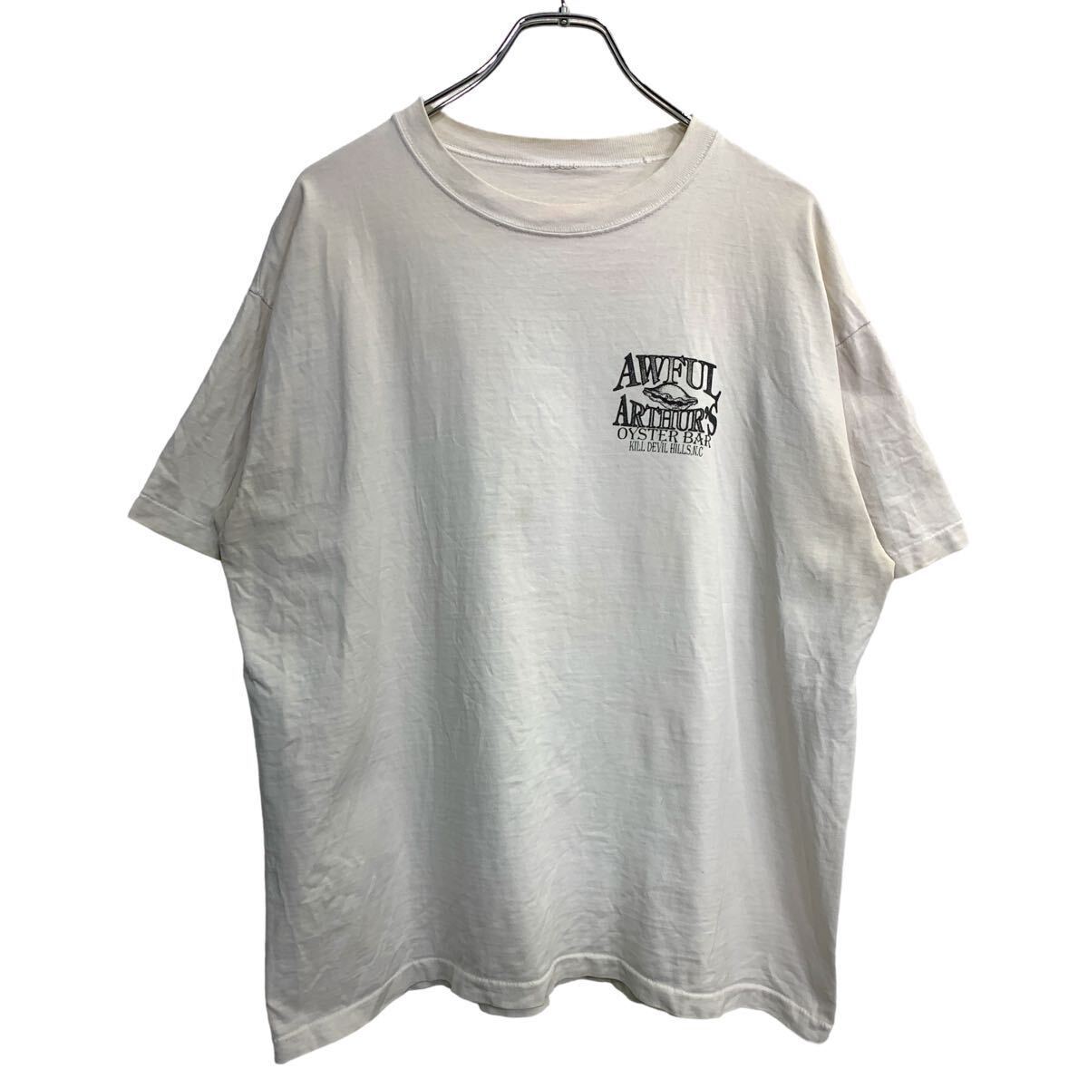 半袖 プリント Tシャツ Lサイズくらい シングルステッチ バックプリント ホワイト 古着卸 アメリカ仕入 t2408-3649拍卖