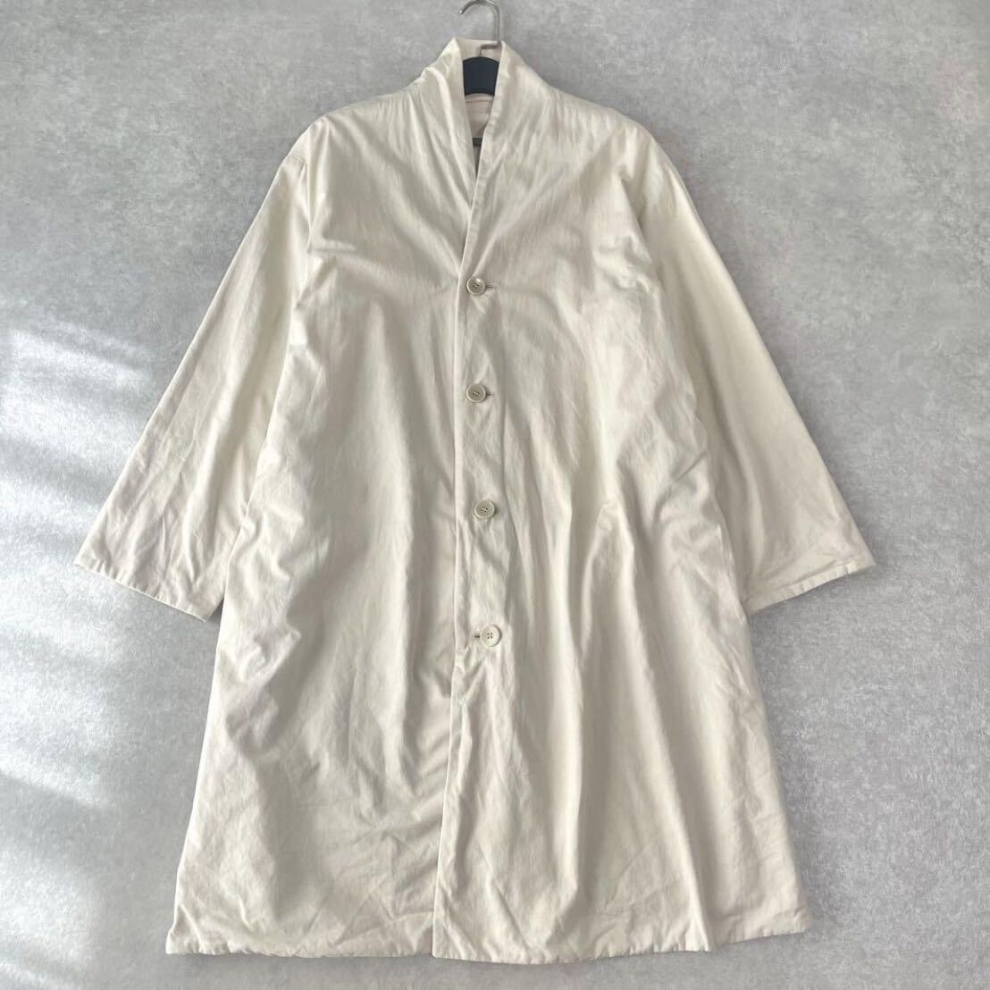 pas de calais パドカレ 2way リバーシブル ロングコート コットン 綿100% サイズ36 日本製 拍卖