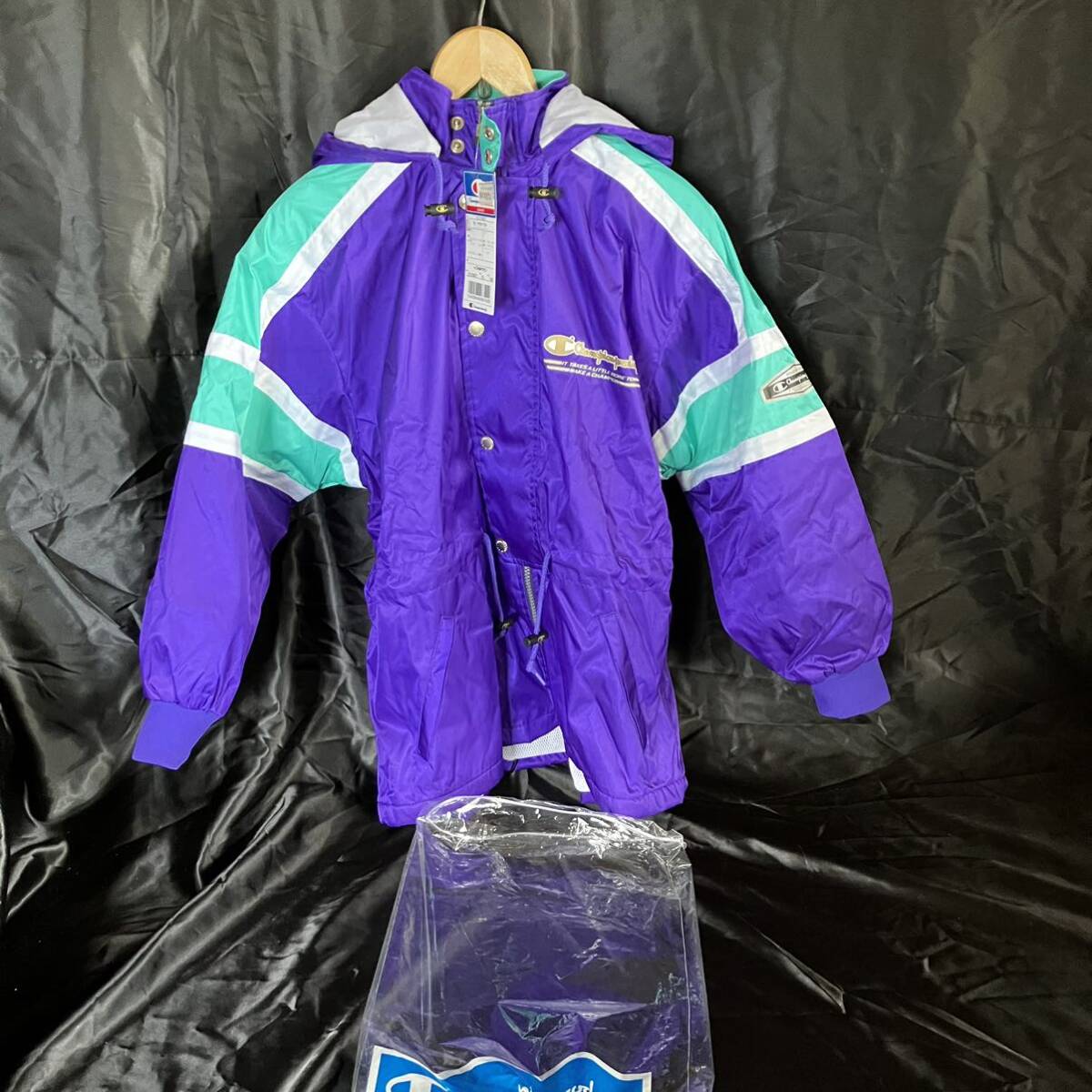 A champion CYJ1601 レインウェア スキーウェア キッズ 子供用 サイズ140 パープル拍卖