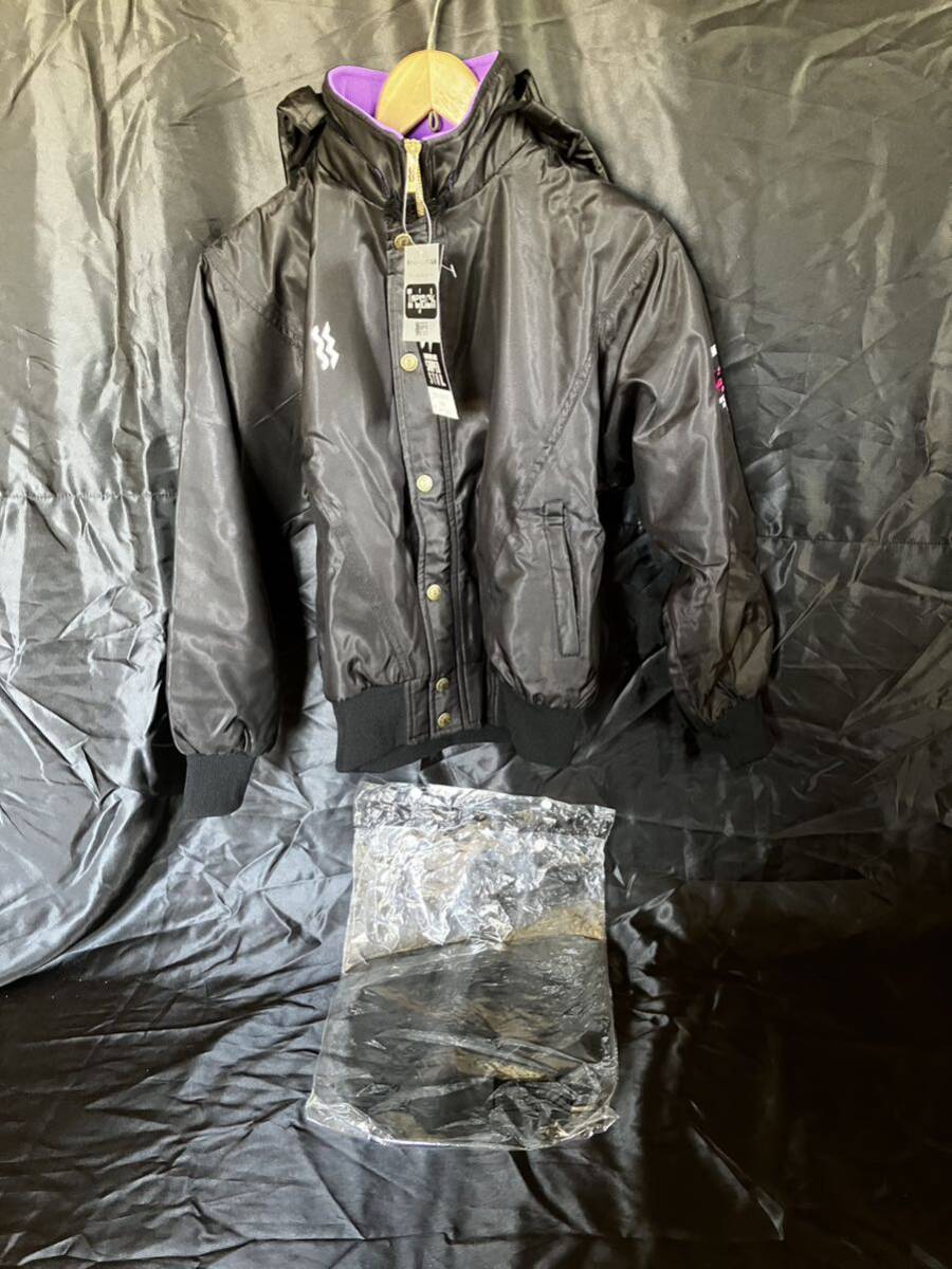 A 58SJ-36609 MIZUNO ミズノ ブラック キッズ 子供用 上着 防寒着 サイズ140拍卖