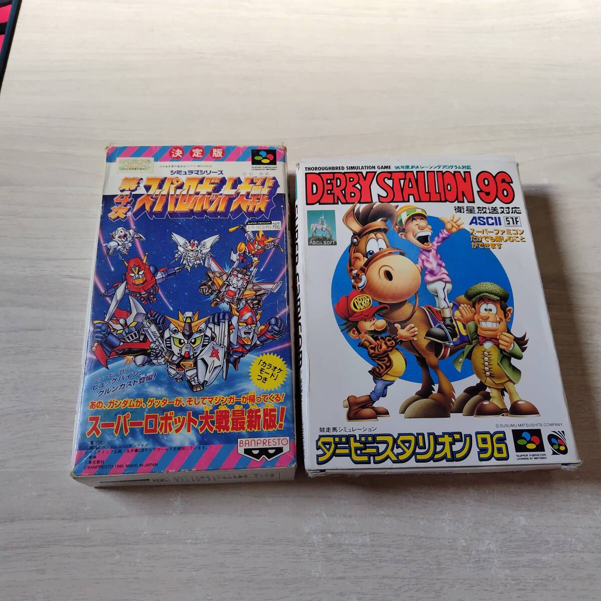◯SFC 第4次スーパーロボット大戦 ダービースタリオン96  箱説付き  何本でも同梱OK◯拍卖