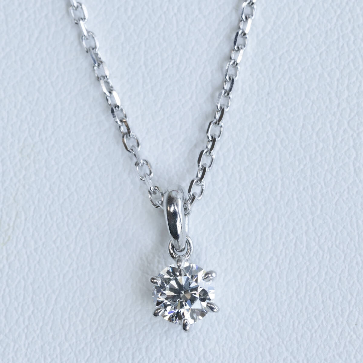 Pt950 ミキモト ダイヤモンド 0.27ct ネックレス MIKIMOTO プラチナ 1粒ダイヤモンド拍卖