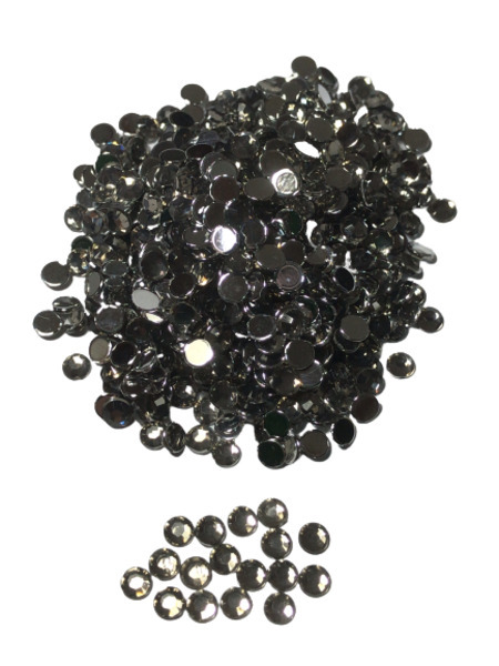 ●4mm● デコ用ストーン 1000粒 グレー ライン ハンドメイド ネイル キラキラ ビジュー パーツ DIY 工作 灰色拍卖