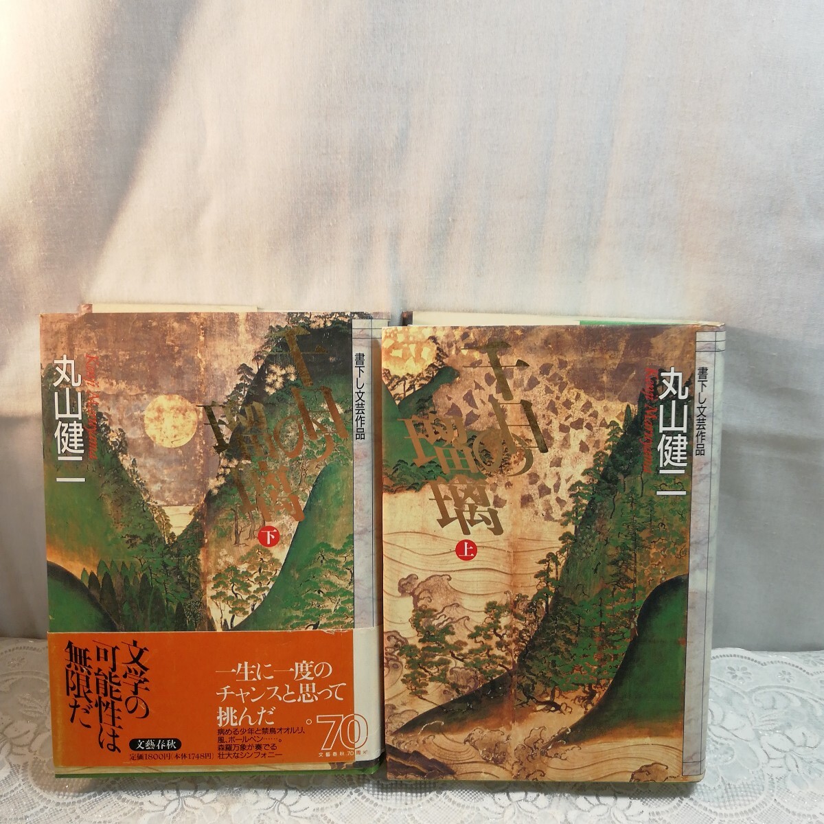 千日の瑠璃 上下巻 丸山健二著拍卖