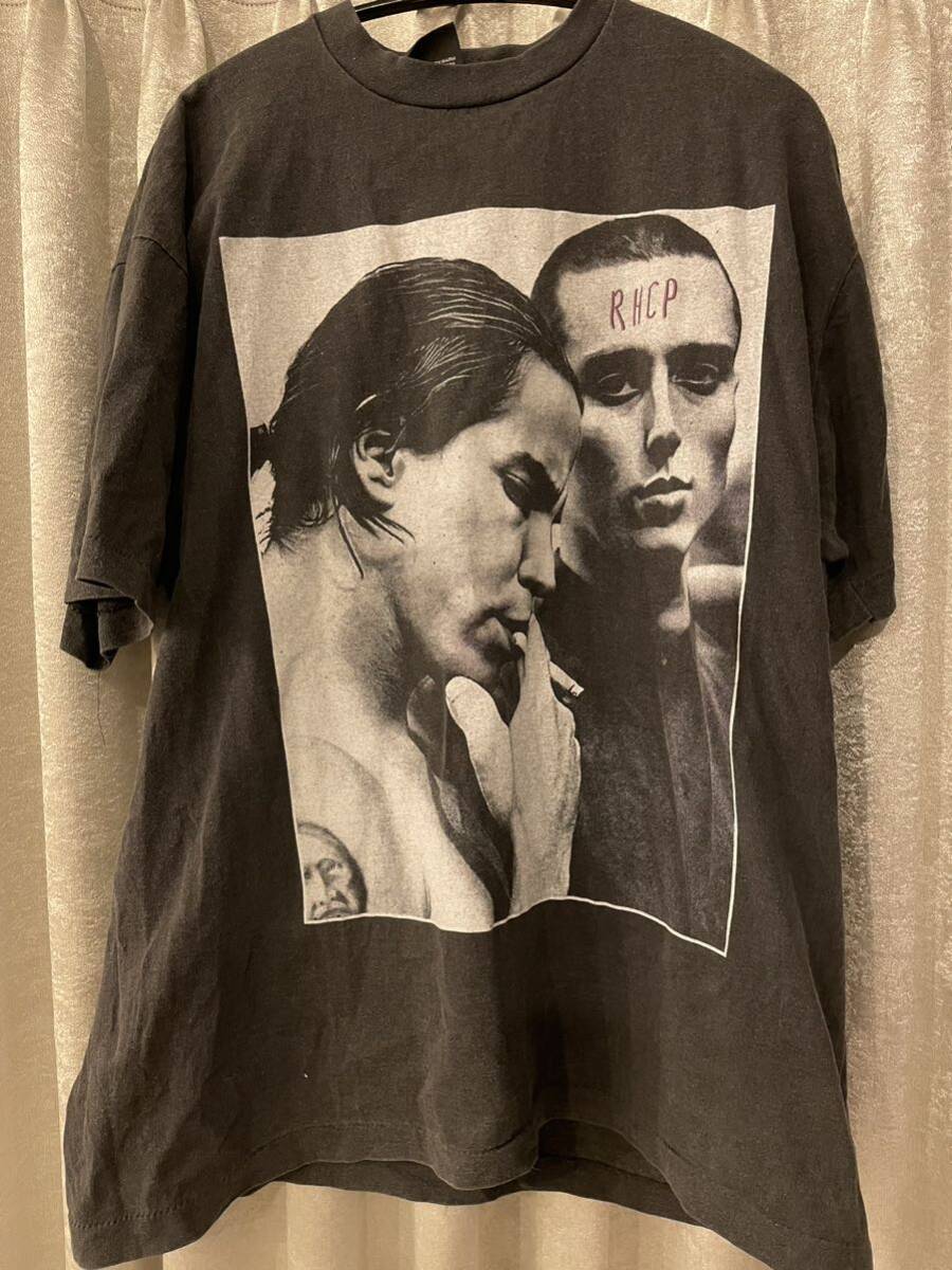 REDHOTCHILIPEPPERS レッチリ tee バンド Tシャツ rap tee キムタク ロック 半袖 レッドホットチリペッパーズ rock 古着XL ブラック 拍卖