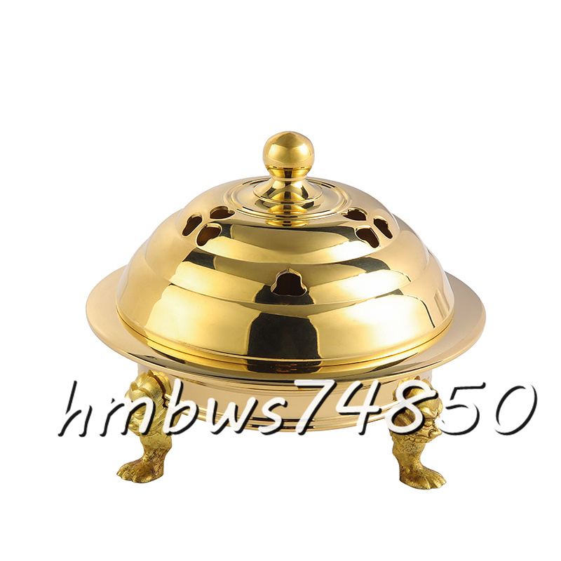 「密教法具 寺院仏具」平安型前具 火舎香炉 仏具 仏教 工芸品 真鍮製拍卖
