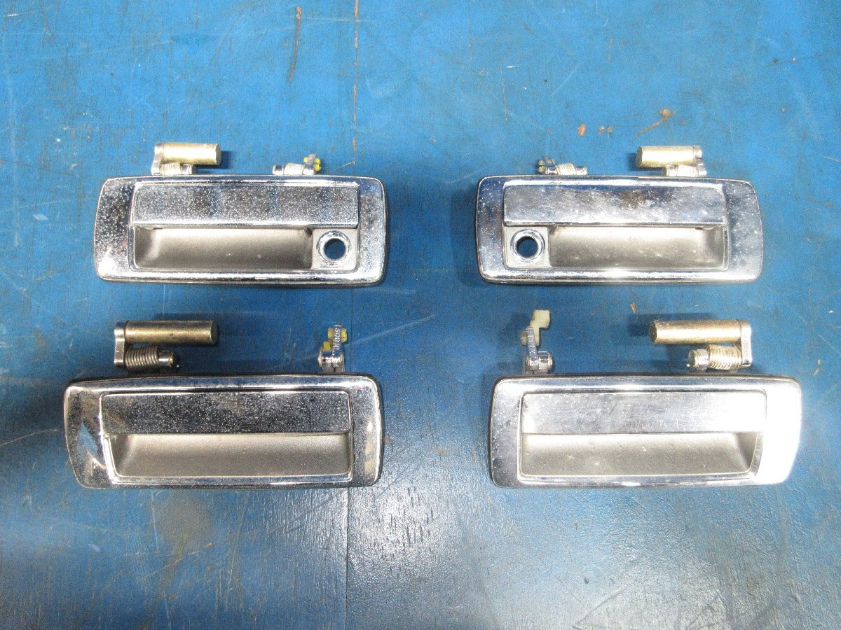 トヨタ クラウン ステーションワゴン E-GS130G ドア アウターハンドル フロント リア 左右 メッキ 中古品 (K拍卖