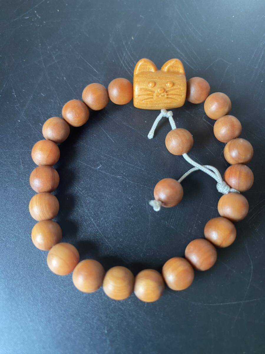 送料無料 激安 DIY ブレスレット 猫 パワーストーン 0.8cm金運 開運 念珠数珠 香り木拍卖