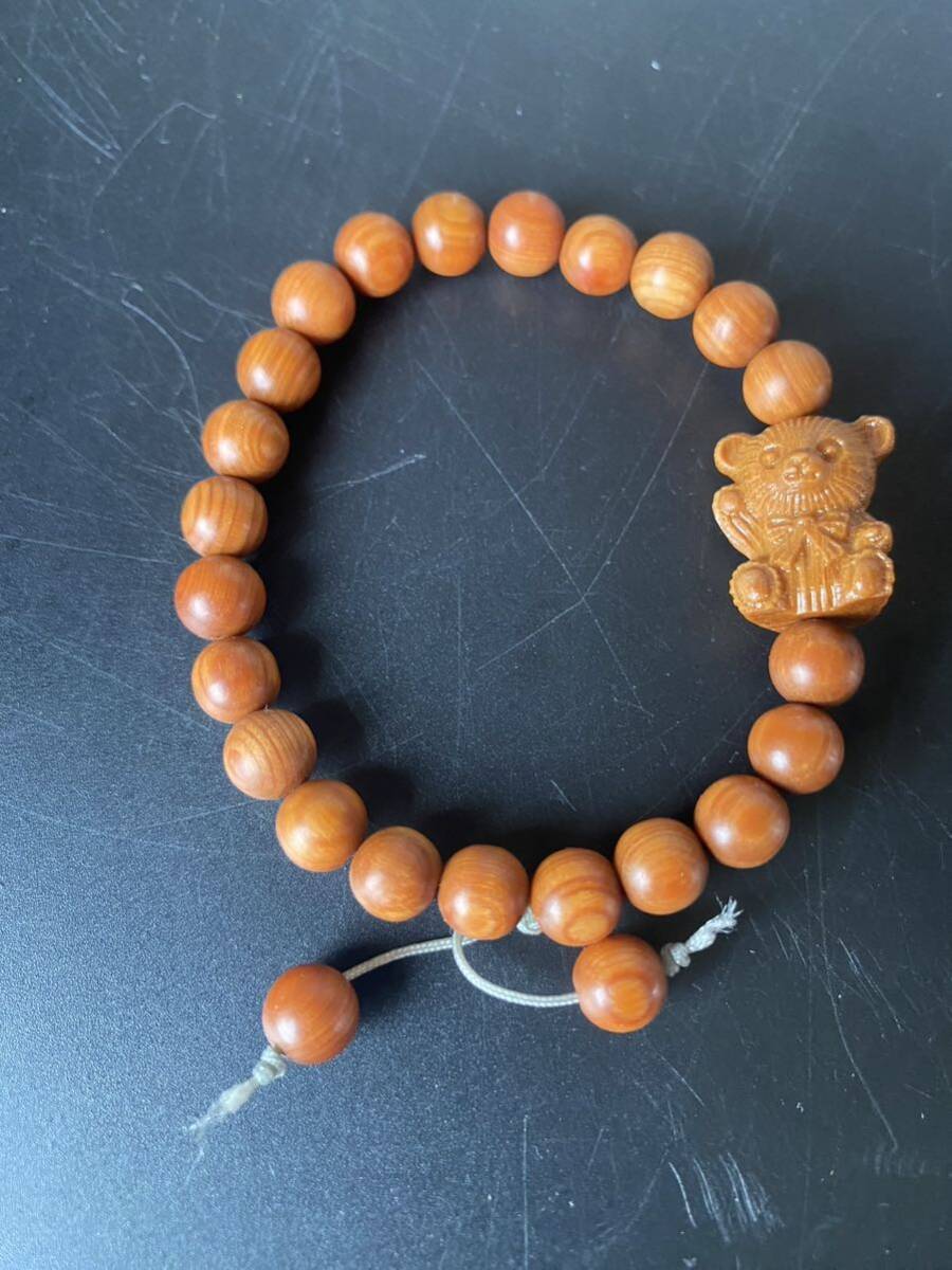 送料無料 激安 DIY ブレスレット 熊 パワーストーン 仏教美術 0.8cm金運 開運 念珠数珠 香り木拍卖