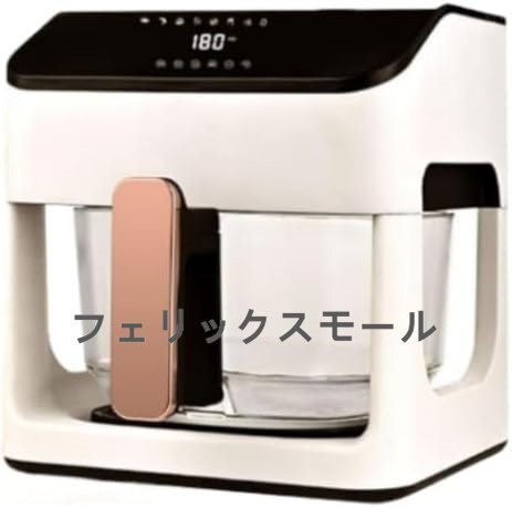 ノンフライヤー 5L 家庭用 大容量 電気フライヤー エアフライヤー 360°熱風循環 温度制御 30分タイマー 揚げ物 ロースト拍卖
