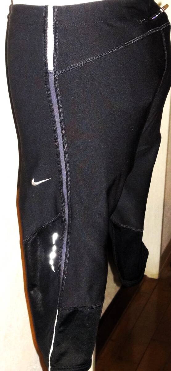 (レディース・スポーツ用・五分パンツ)ナイキ DRI-FIT ㈱ナイキジャパン L ブラック 165/70A 丈53㎝ ウエスト幅35㎝ サイクリング拍卖