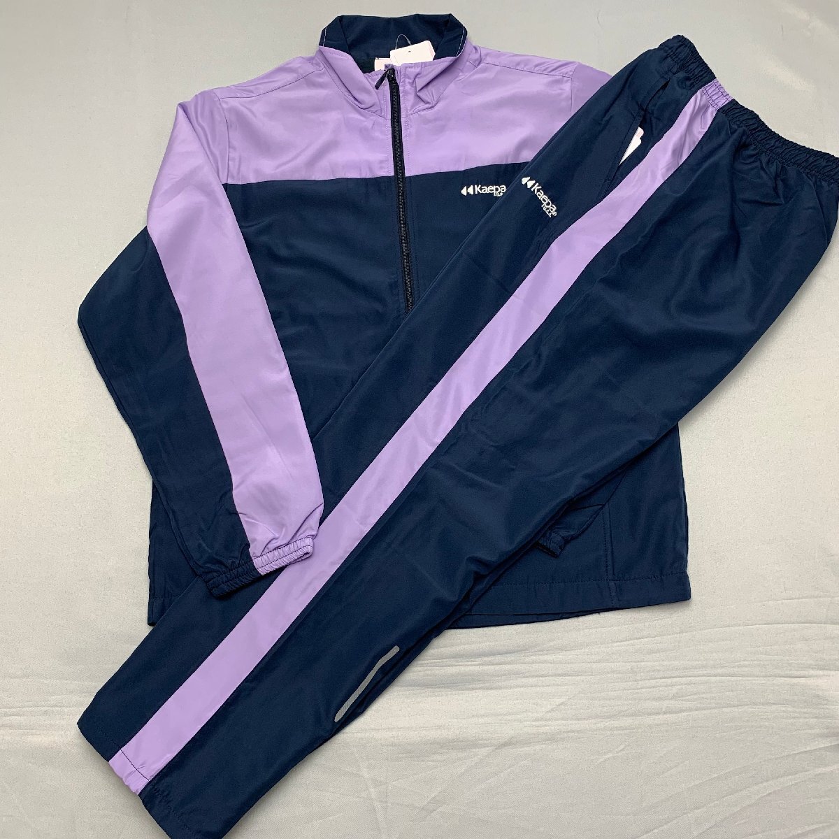 【送料無料】【新品】Kaepa レディース裏トリコットスーツ(撥水加工 UVカット 再帰反射) M ネイビー★583332拍卖