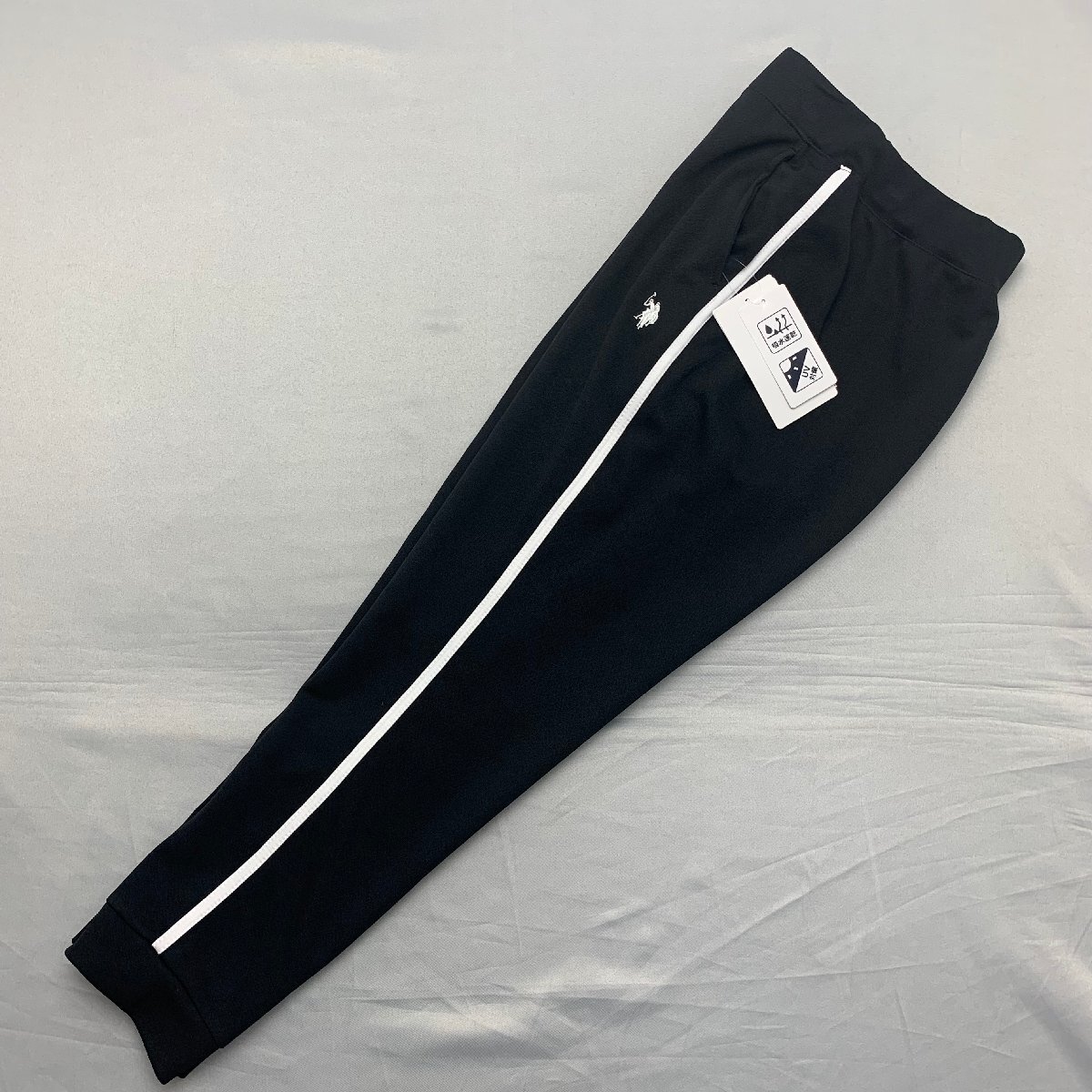 【送料無料】【新品】US.POLO ASSN レディーストレーニングパンツ(吸水速乾 UVカット) M ブラック*ホワイト★23501拍卖