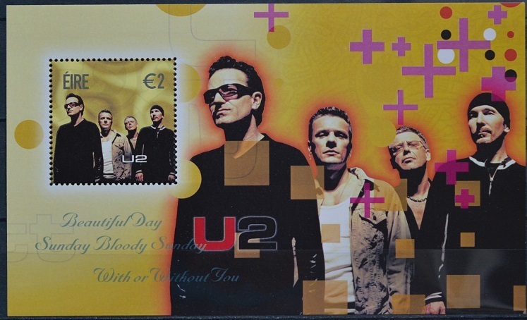 「TF304」アイランド切手 ミュージシャン(U2)拍卖