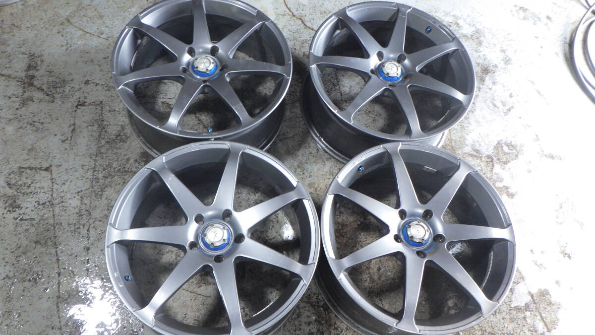 杉A6 即決! RAYS 18インチ ホイール 7.5J 5穴 114.3 +52 4本セット ステップワゴン等拍卖