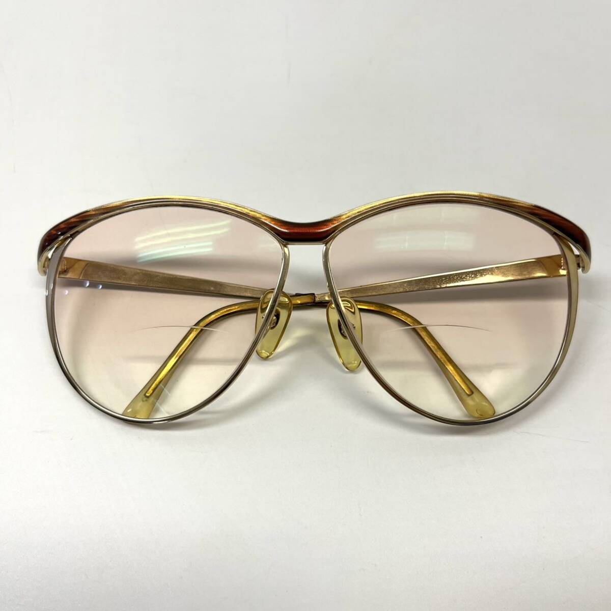 VINTAGE CD Christian Dior ディオール サングラス めがね メタルフレーム 度入り レッド系 ヴィンテージ【レターパックプラス郵送可】#90拍卖