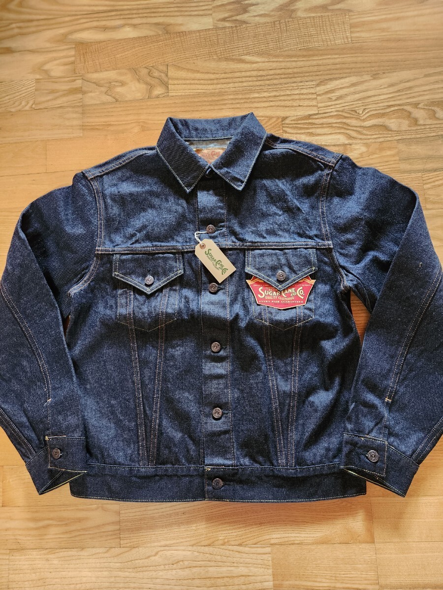 新作 送料込★東洋 SUGAR CANE シュガーケーン SC12962 14.25oz DENIM JACKET 1962MODEL サード 3rdタイプ Gジャン デニムジャケット 42拍卖