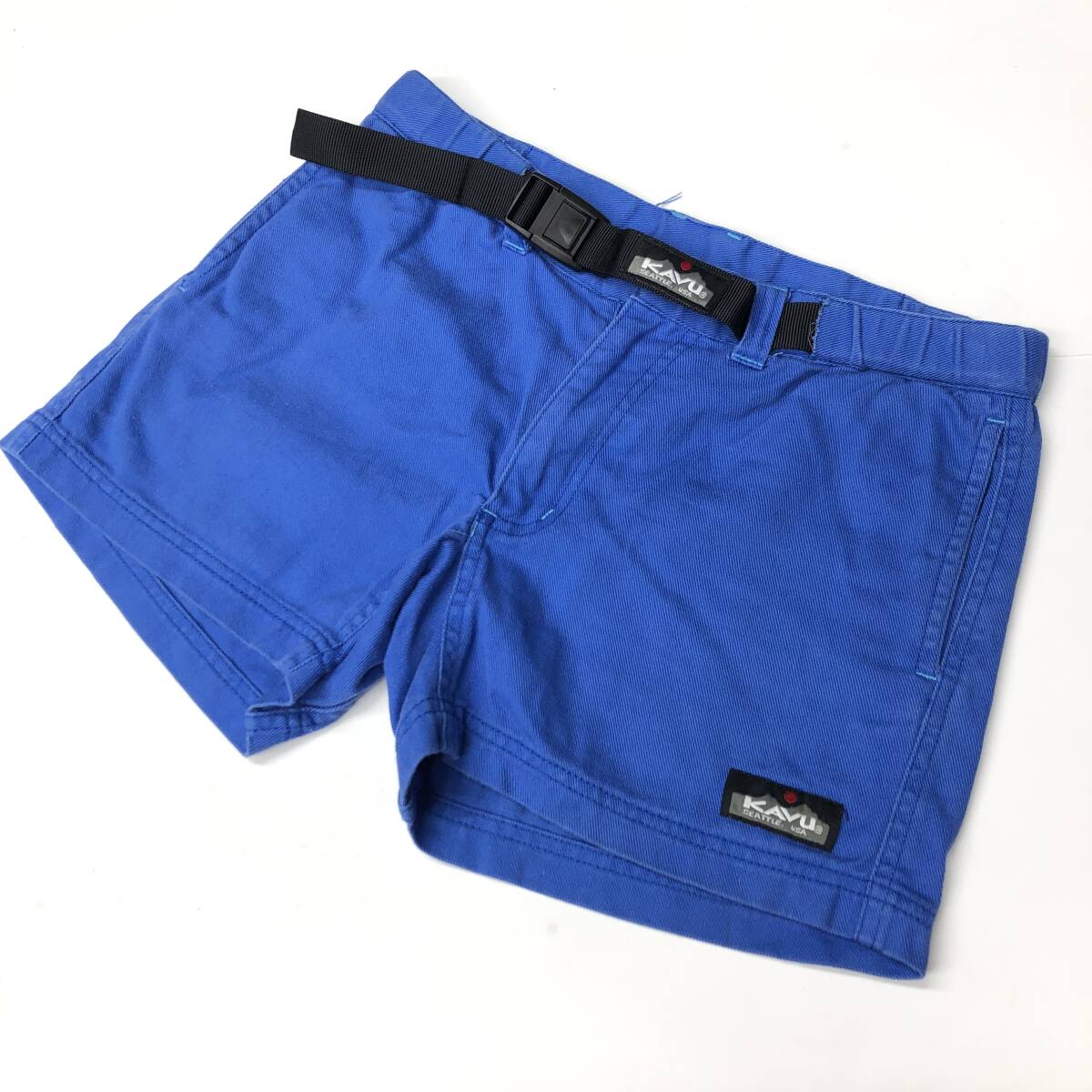 KAVU カブー コットンショーツ ブルー Sサイズ 11864401拍卖