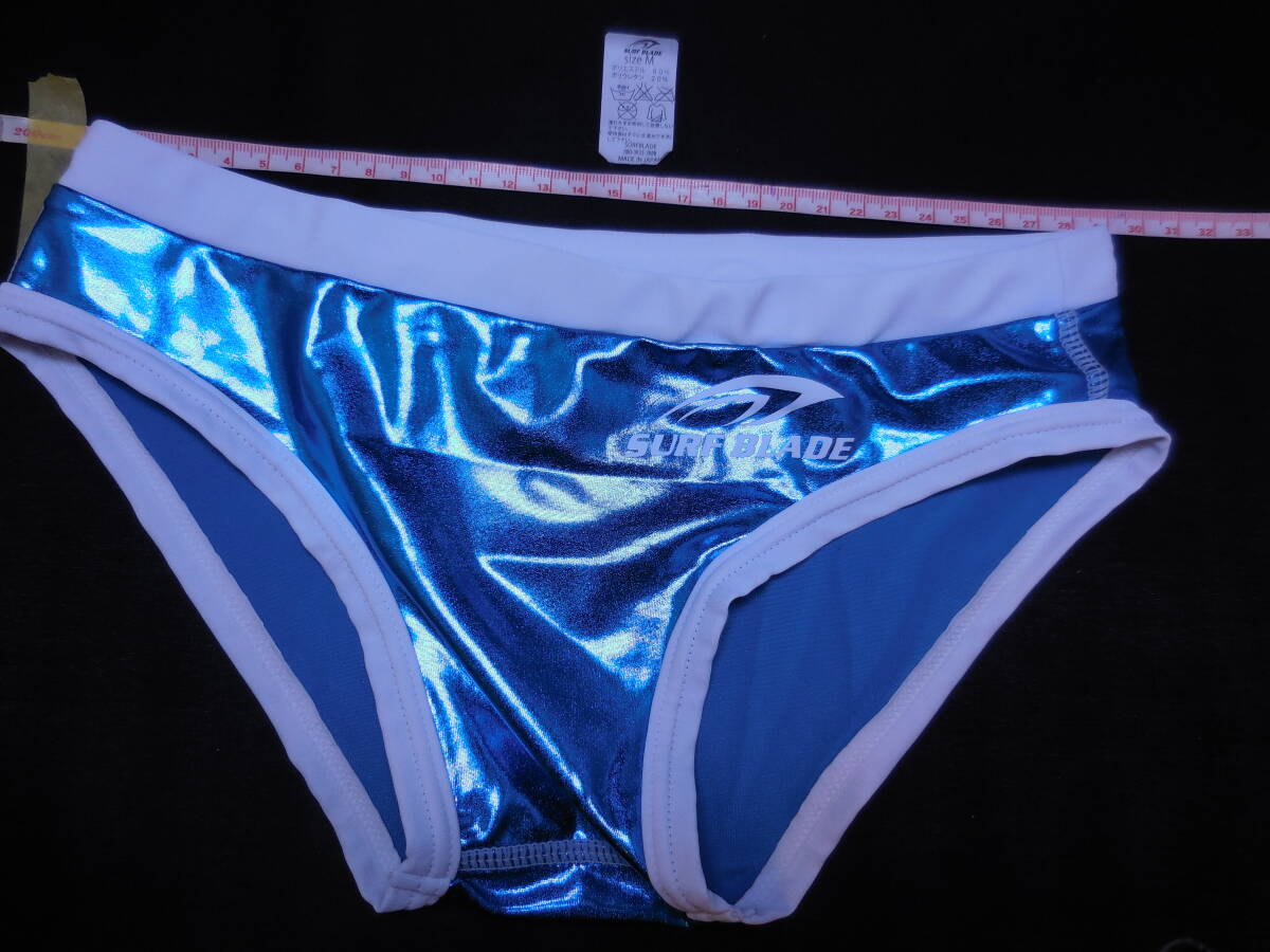 未使用品【サイズ:M】SURF BLADE 競泳 水着 Vタフ タイプ 【SURFBLADE】 競パン サーフブレード 青拍卖