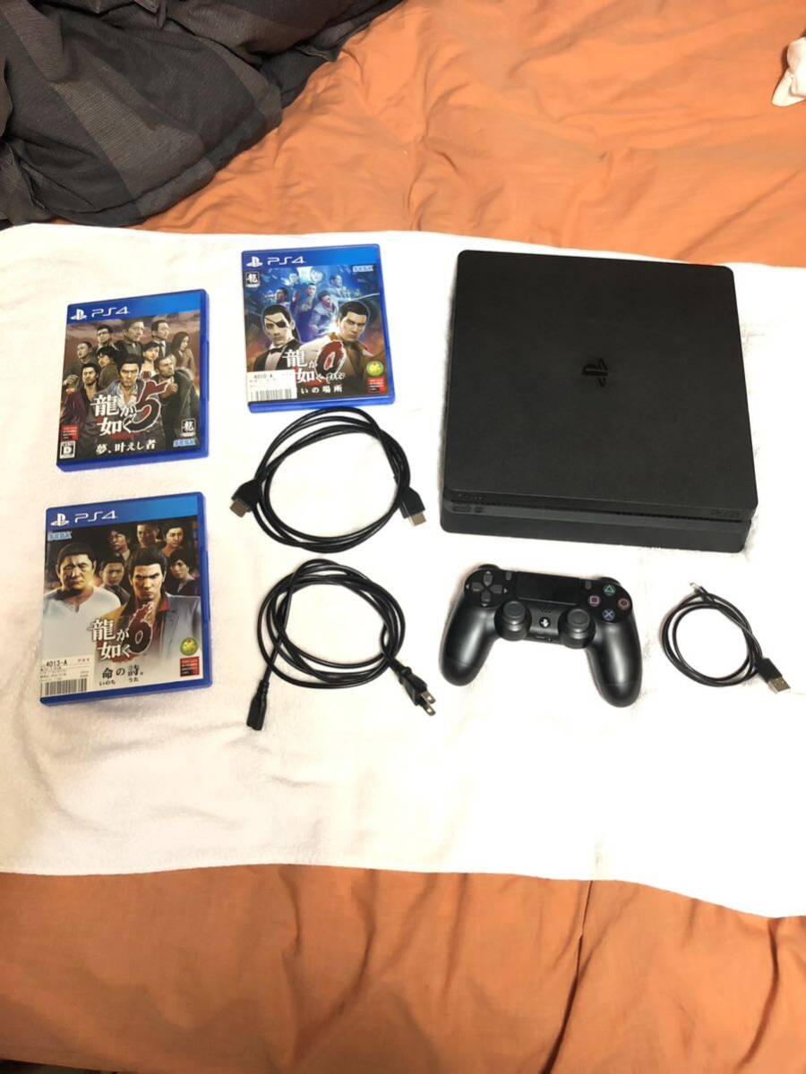 SONY プレイステーション4CUH-2200A ブラック コントローラー ソフト ゲーム機 ソニー 拍卖