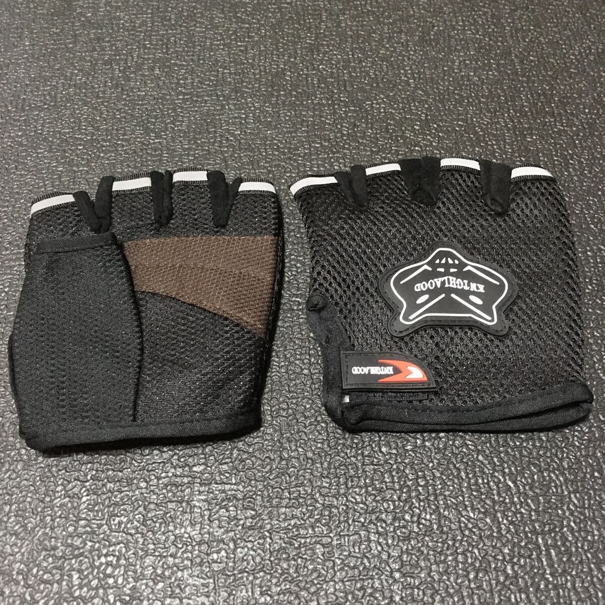 ☆ 即決・新品!! サイクリング ハーフグローブ ブラック ☆拍卖