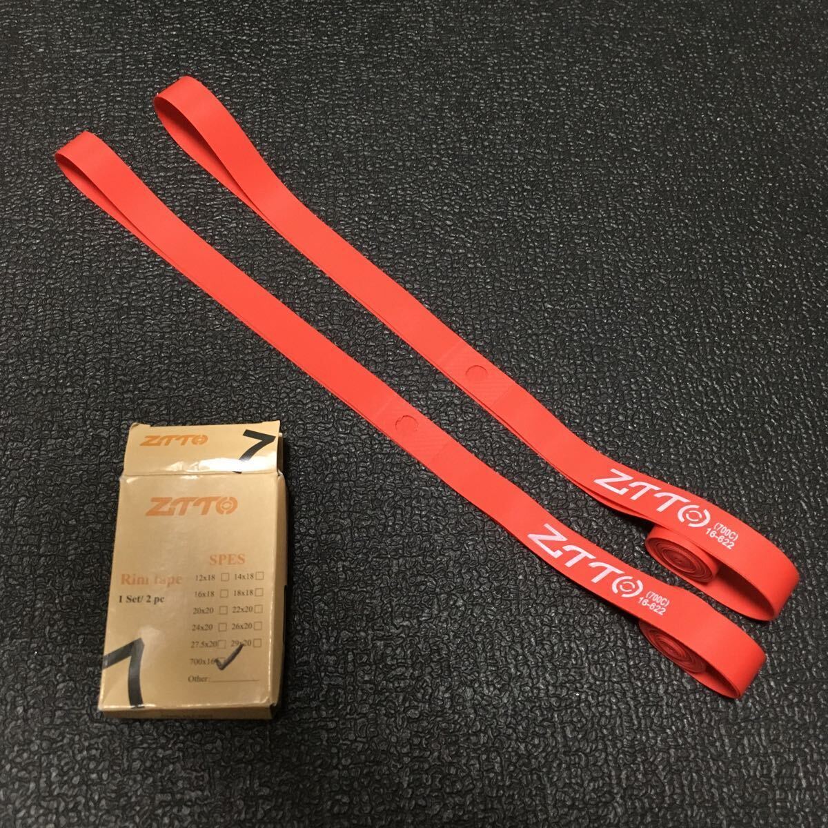 ☆ 即決・新品!! 自転車 リムテープ 700C×16mm幅 16-622 赤 2本 ☆拍卖