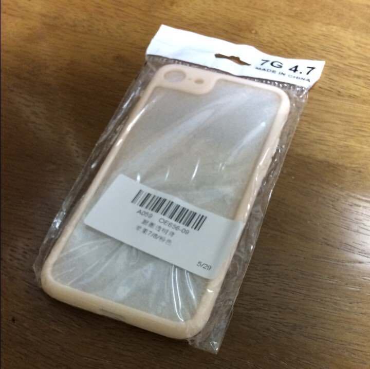 ☆ 即決・新品!! iPhone 7/8 兼用 シリコンラバーケース ピンク×透明 ☆拍卖