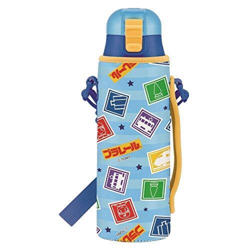 プラレール ロック付ワンプッシュダイレクトボトル470ml ウェット生地ボトルカバー付 スケーター拍卖