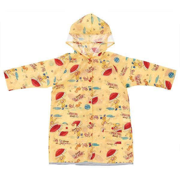 おさるのジョージ キッズレインコート (ランドセル対応) 子供 子ども キッズ キャラクター スケーター拍卖