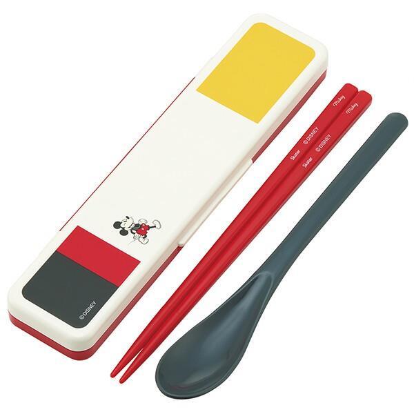 ミッキーマウス 音のならないコンビセット 箸 弁当用カトラリー 抗菌 食洗機対応 ディズニー キャラクター スケーター拍卖