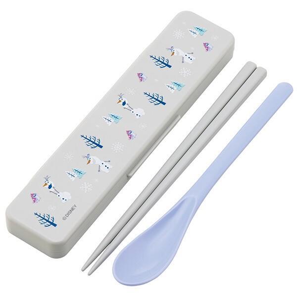 オラフ 音のならないコンビセット 箸 弁当用カトラリー 抗菌 食洗機対応 ディズニー キャラクター スケーター拍卖